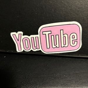 PINK YOU TUBE STICKER